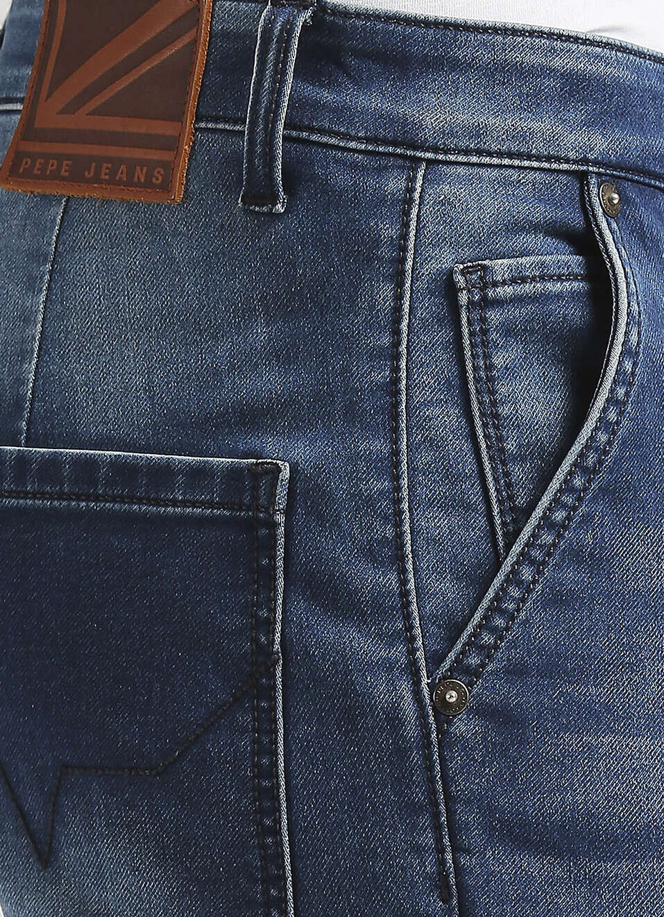 Men Straight Mid Rise Dark Blue Gymindigo Cargo, , large image number 4
