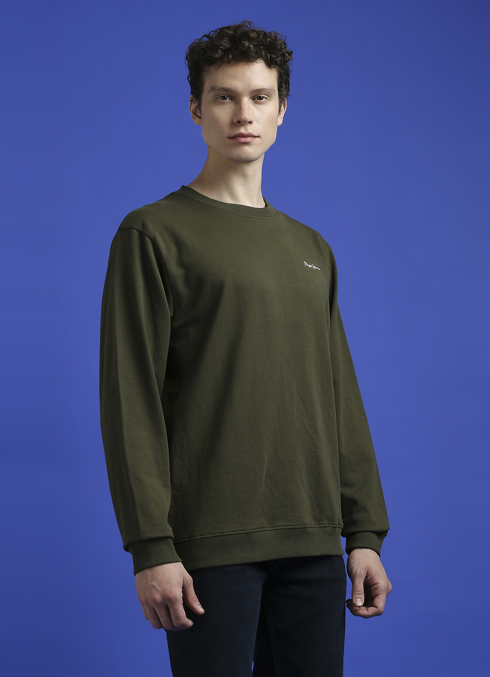 Green Oversized Graphic Back Print Full Sleeved Sweatshirt, , large image number 3