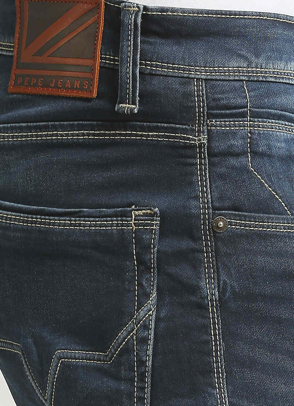 Vapour Dark Blue Low Rise Tapered Gymindigo Jeans, , large image number 4