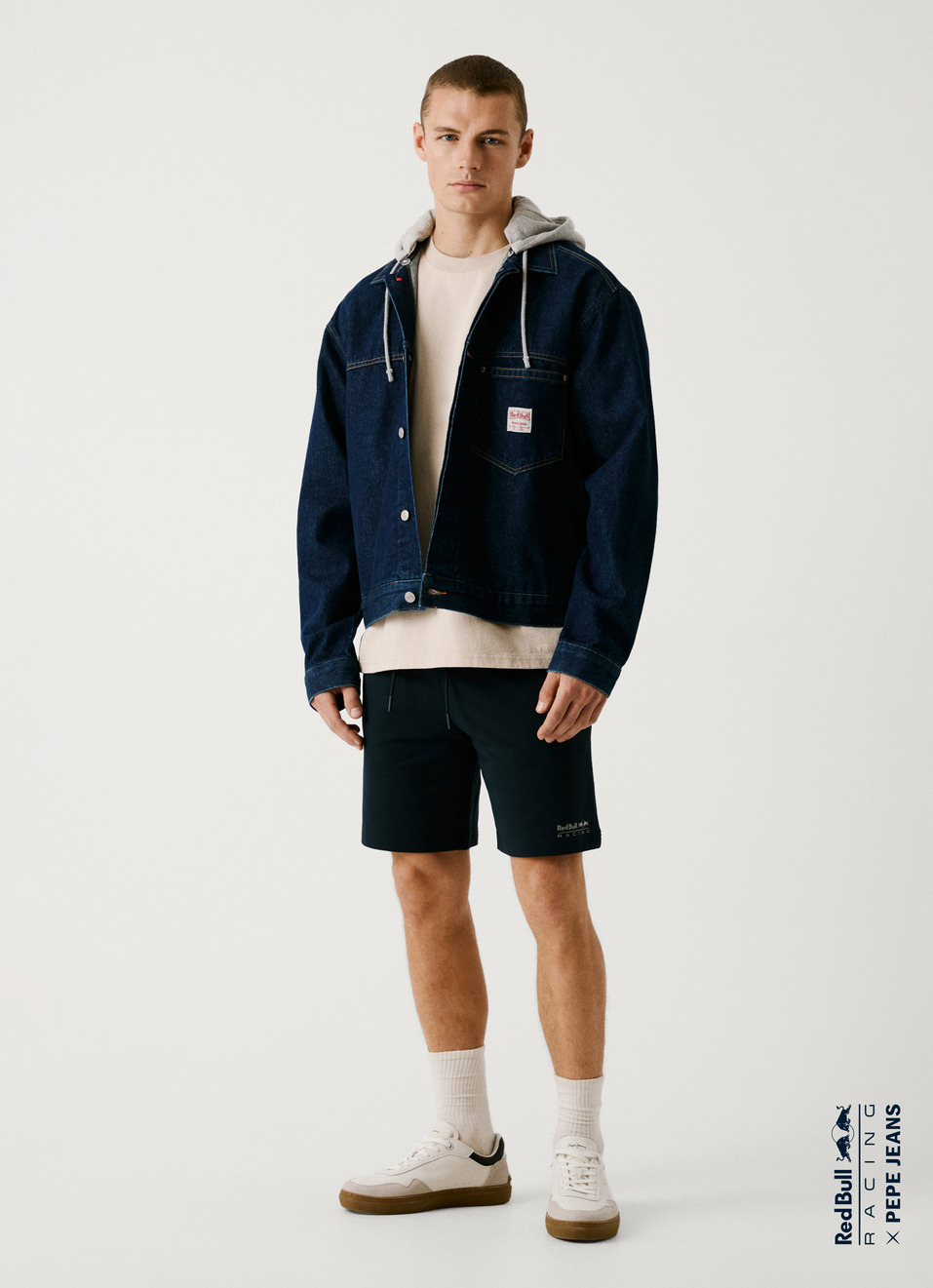 Red Bull Racing X Pepe Jeans Cotton Sweat Stretch Shorts, , large image number 0
