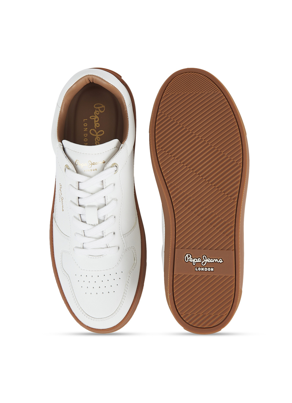 White Retro Anti-skid Cupsole Sneaker, , large image number 4