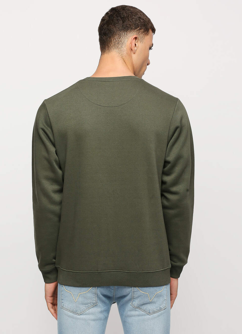 Green Printed Sweatshirt, , large image number 2