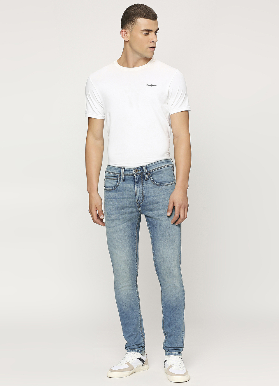Chinox Blue Mid Rise Regular Fit Jeans, , large image number 1