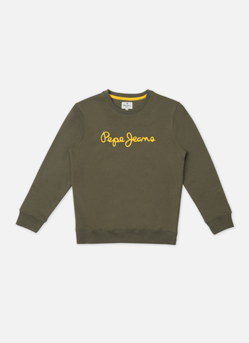 Boys Green Full Sleeve Sweatshirt