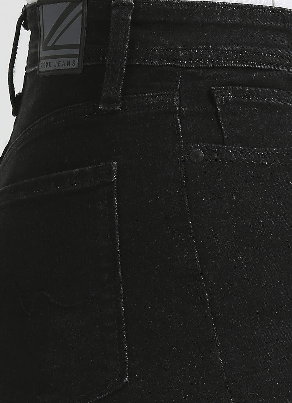 Mary Black Hight Waist Straight Softlex Jeans, , large image number 4